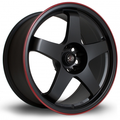 Rota Wheels - GTR Flat Black Red Lip (18 Zoll)