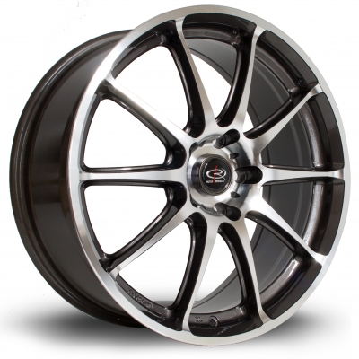 Rota Wheels - GR-A Polished Face Gun Metal (17 Zoll)